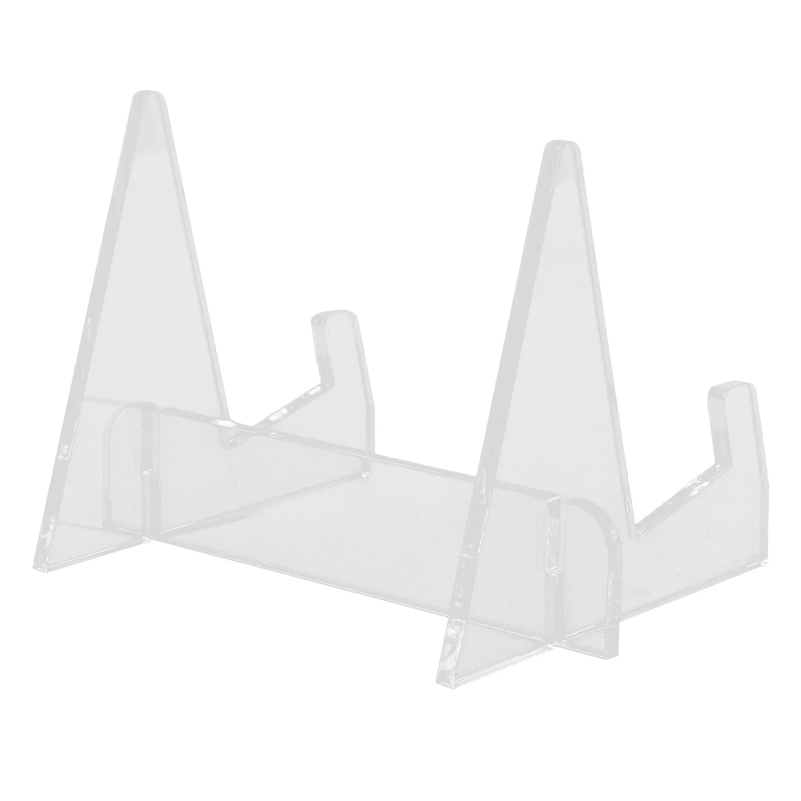 1pc Acrylic Book Stand Clear Waterproof Oil-Resistant Desktop Display Rack For Cookbooks Magazines Textbooks Reading