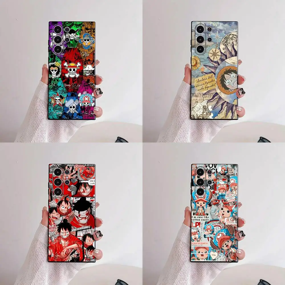 One Piece Luffy Adventure King Phone Case For Samsung S25,S24,S21,S22,S23,S30,Ultra,S20,Plus,Fe,Lite,5G Black Cover