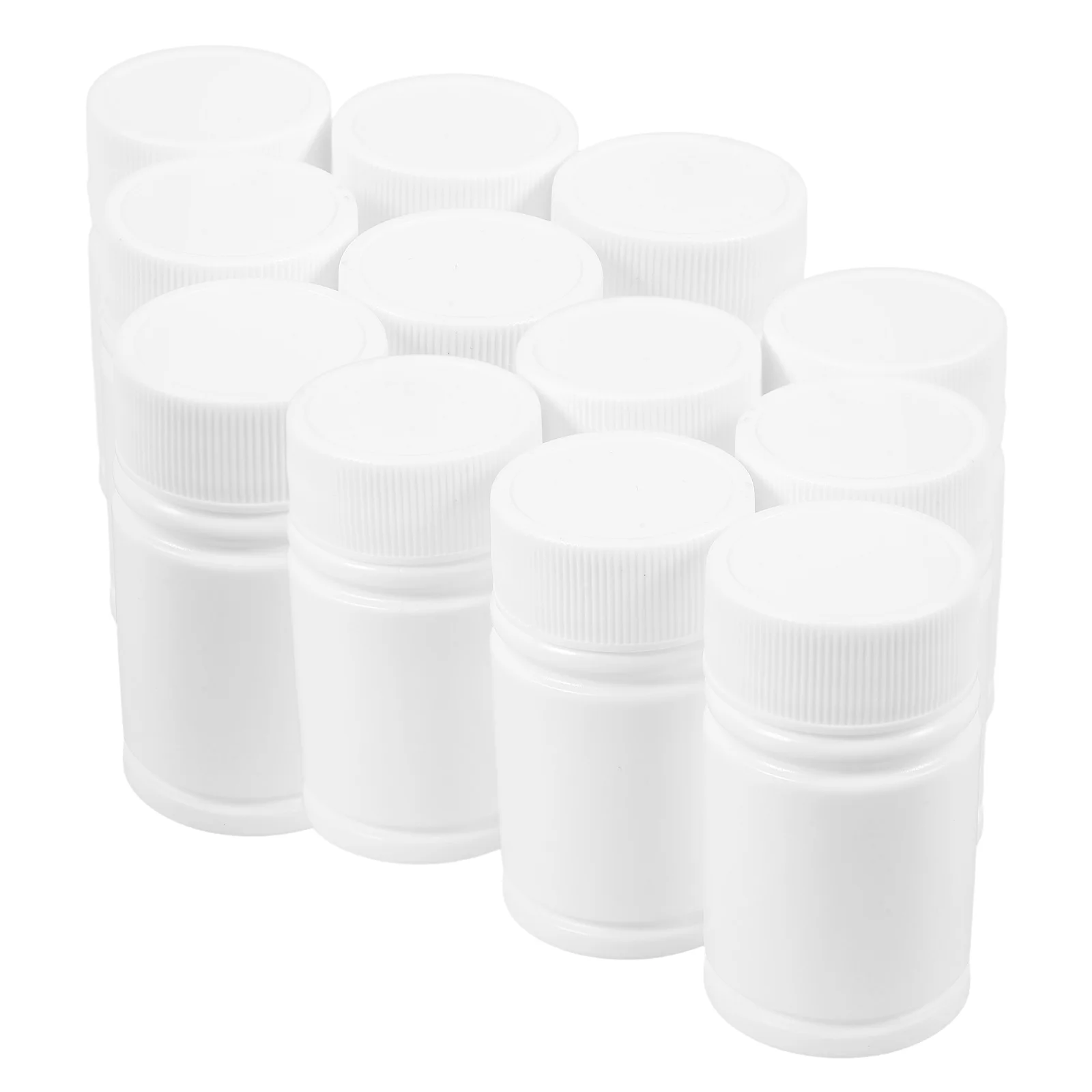 

20pcs 20ml HDPE Sealed Sample Bottles Spiral Cap Portable Storage for Pills Fish Oil Bottles For Liquid Medicine To Travel