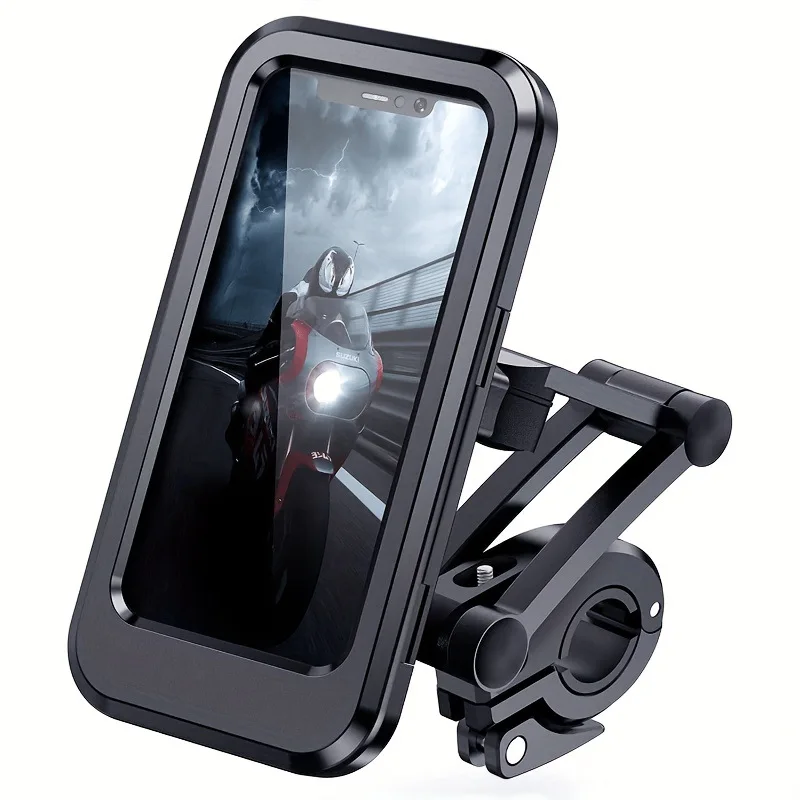 Universal Waterproof Motorcycle Bike Mobile Phone Holder 360° Swivel Adjustable GPS Support for Bicycle & Cellphone