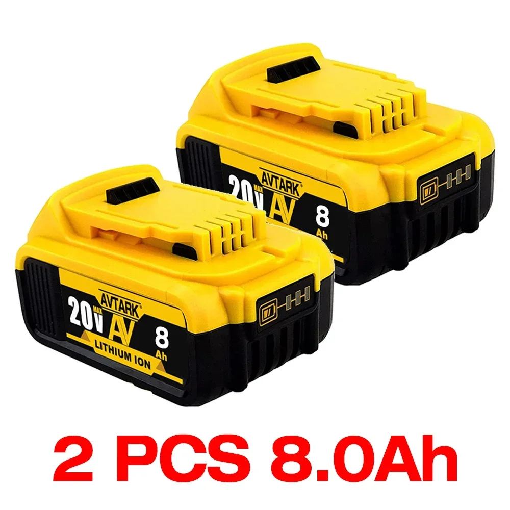 Original DCB200 20V 8000mAh Lithium Replacement Battery For Dewalt 18V DCB184 DCB200 DCB182 DCB180 DCB181 DCB182 DCB201 DCB206