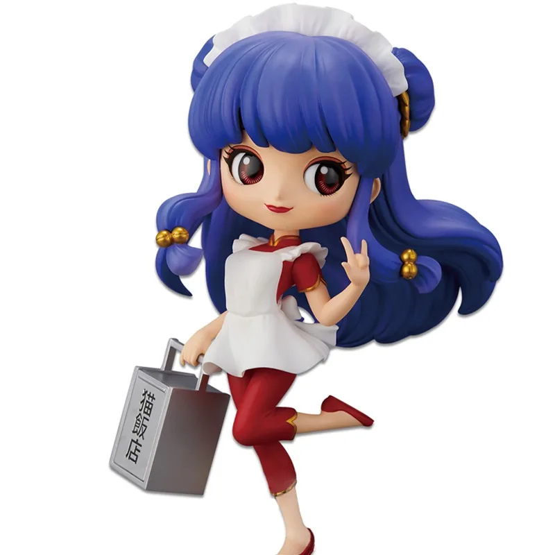Champú Ranma 1⁄2 BANDAI Qposket versión Q límite premio figuras de Anime bidimensionales adorno de escritorio modelo de figura de acción Juguetes