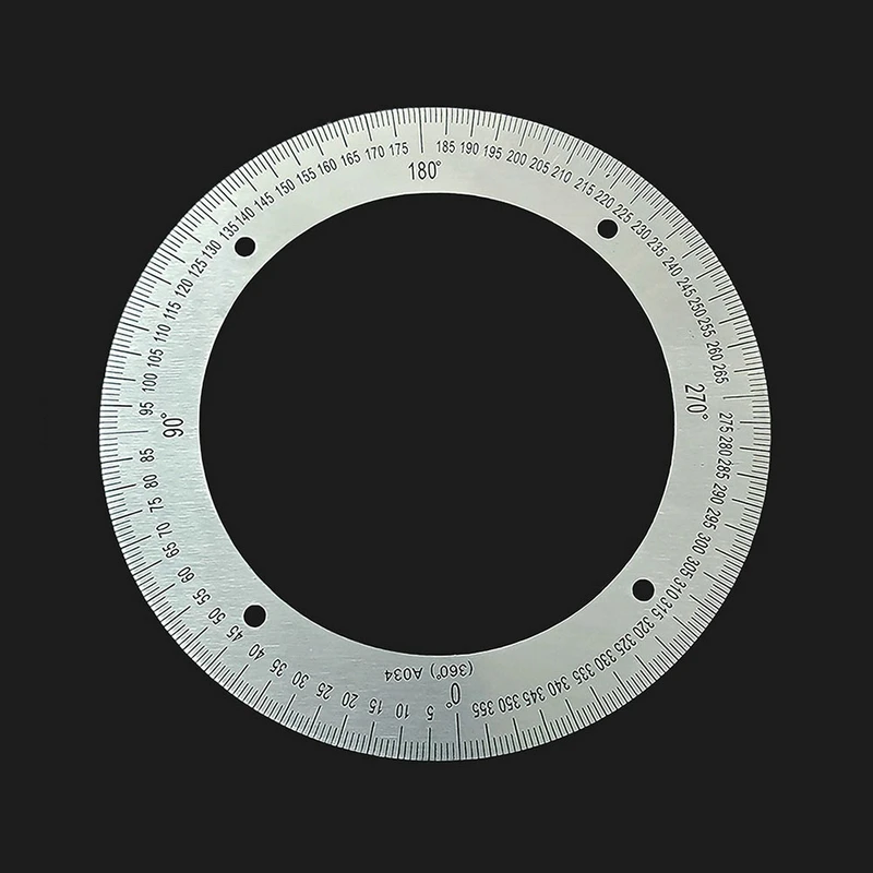 1 Piece 360 Stainless Steel Angle Measurer Tool Dial Diy Machine Tool Replacement Parts  80MM 100MM 130MM 140MM 180MM