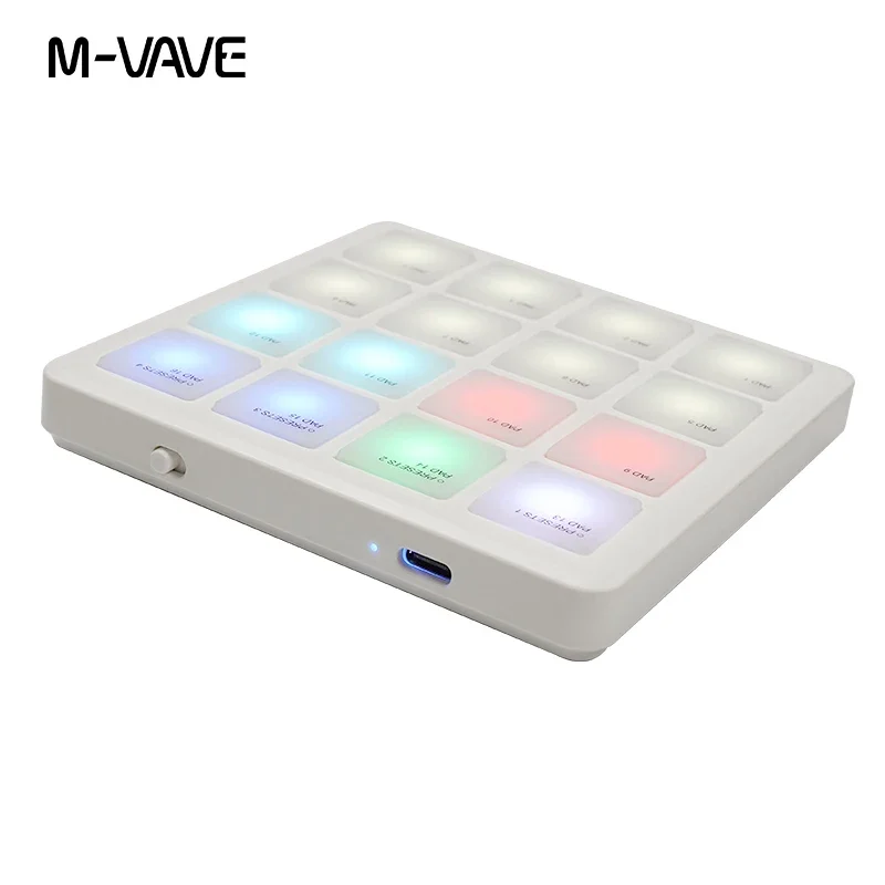 MIDIコントローラー M-VAVE SMC-PAD Amazon.com: M-VAVE Wireless MIDI Controller Pads, 4.1 * 4.1 Inch