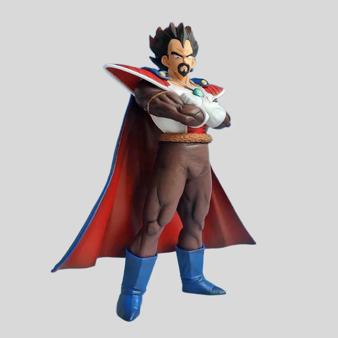 

Seven Dragon Ball Saiyan Beigata King figurine set - Beigata King in cape standing pose anime figurine model