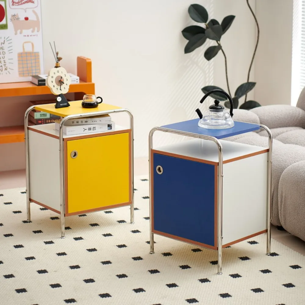 Hot-selling Internet celebrity bedside table bedroom modern simple removable storage side cabinet Nordic study home smallcabinet