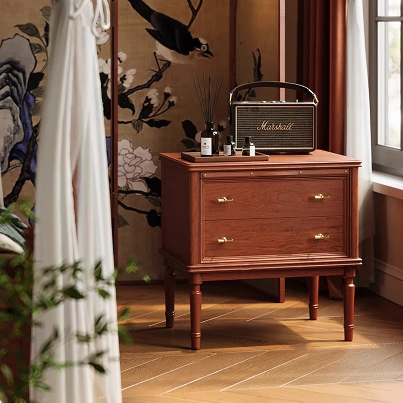 

Mid Century Glamour Nightstands With Drawers Vintage Aesthetic Elegant Nightstands Classic French Mesa De Cabeceira Furniture
