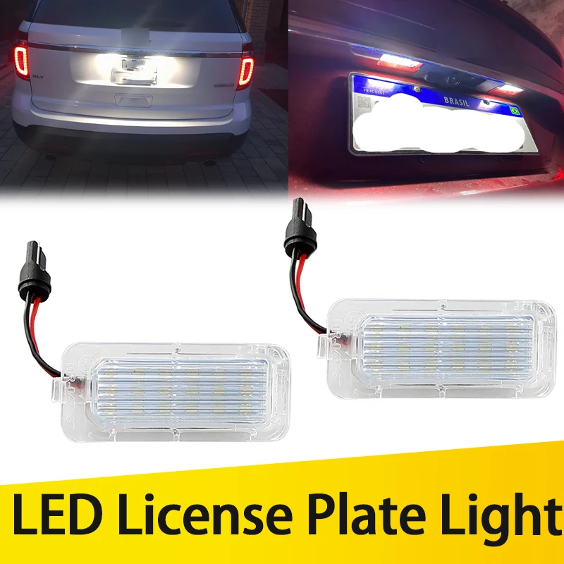 2 Stück LED-Kennzeichenbeleuchtung für Ford Explorer, Escape, Fusion, Grand C-Max, Focus MK2, Kuga MK1MK2, Mondeo MK4MK5