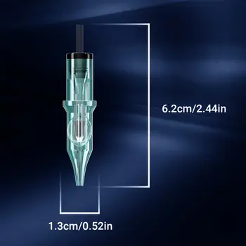 50 ks Neebol tetovacích jehel, jednorázové tetovací jehly různých velikostí, vyměnitelné standardní kulaté vložky pro tetovací potřeby 10 nejlepší prodej Dr. Pen M8 - №2