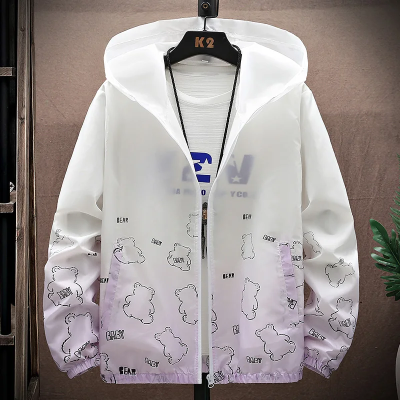 Outdoor Men\'s Thin Jacket Sunscreen Jacket 2024 New Summer Casual Windproof Jacket Breathable High-quality Jacket