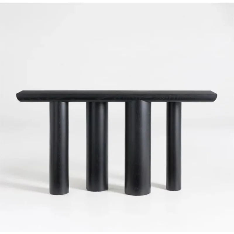 

Adjustable (Height) Adjustable (Other) Modern Console Table Bomen Black Oak Console Table