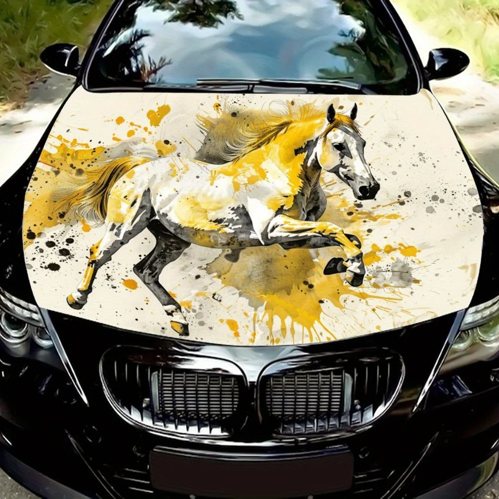 Flame Racing Horse Auto Motorhaube Aufkleber Vinyl Grafik Aufkleber Vinyl Aufkleber Release Hot Blood Passion