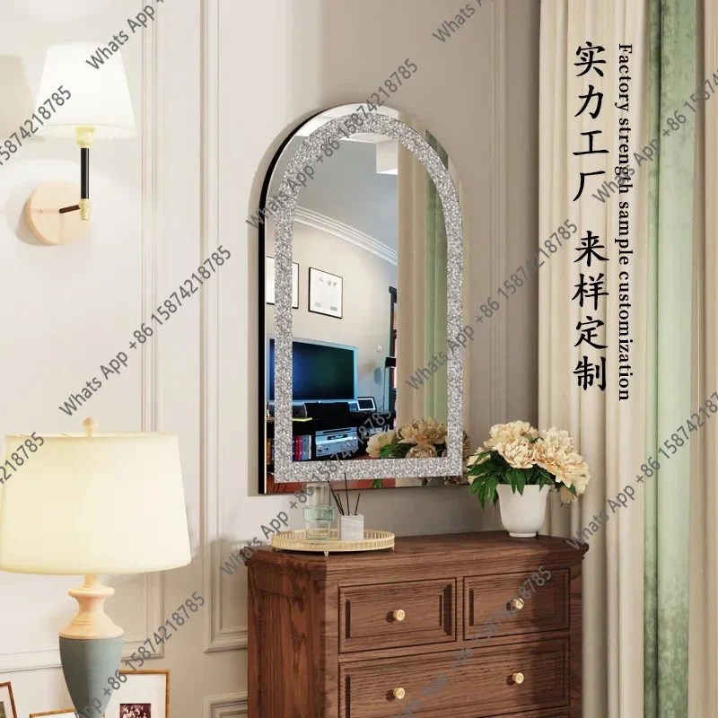 Ornament Bedroom Creative Special-shaped Decorative Makeup Mirror Wall Wall Hanging Dresser French Retro Desktop X