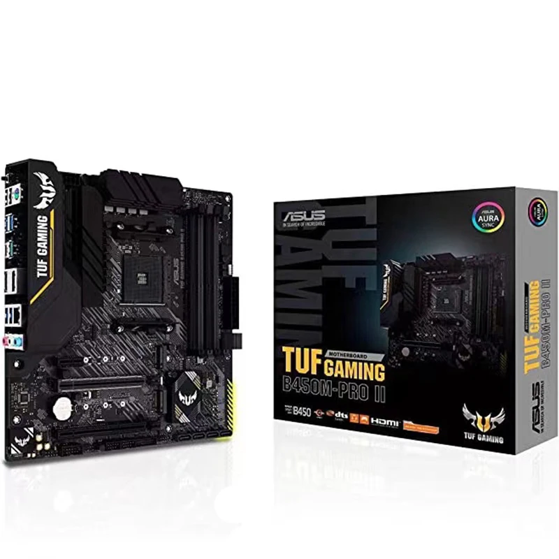 

НОВАЯ материнская плата TUF GAMING B450M PRO II B450M, DDR4 128 ГБ, M.2, DVI-D, SATA 6 Гбит/с, USB 3.1, поддержка R3 R5 R7 R9, для настольных ПК, AM4