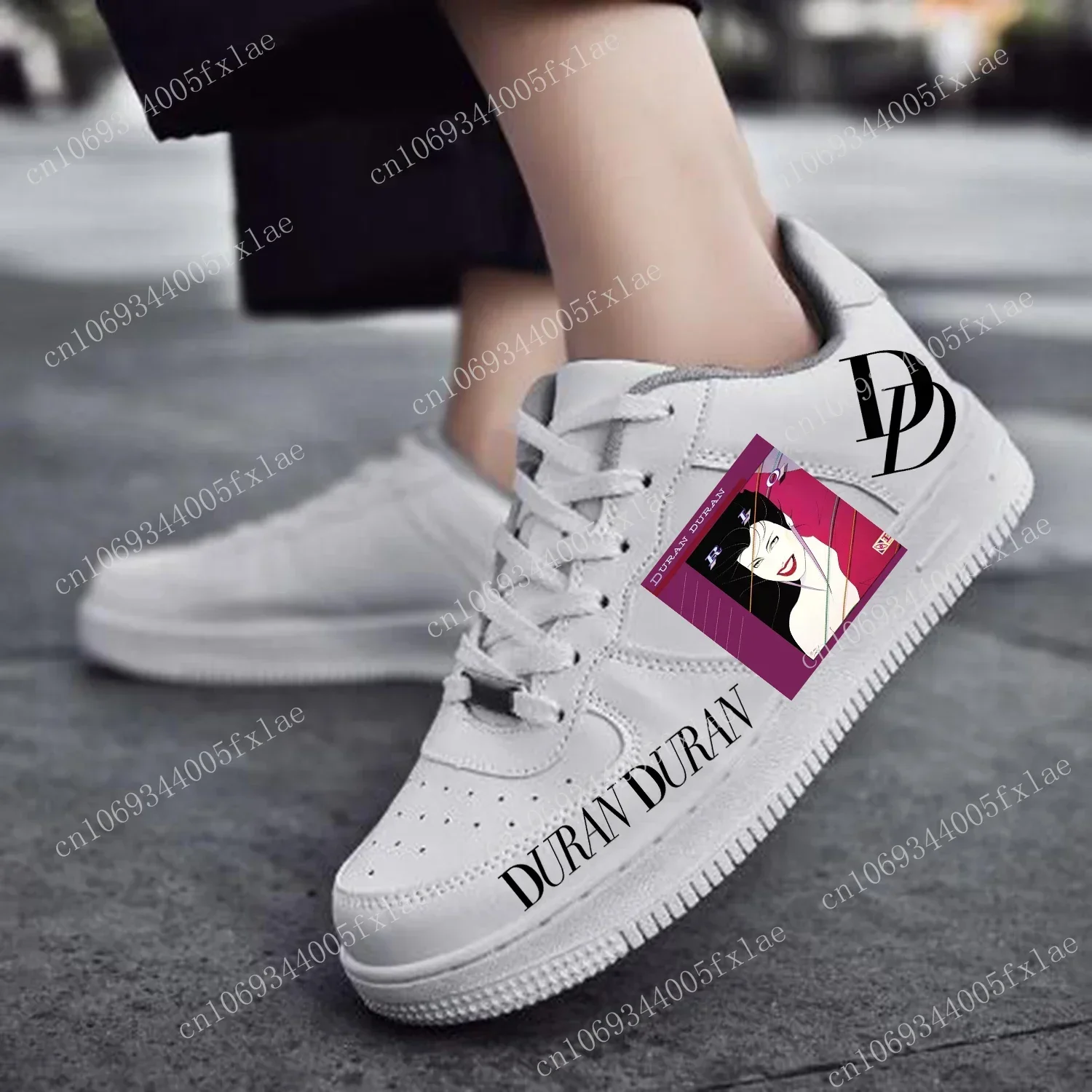 Duran Duran AF Basketball Mens Womens Sports Running High Quality Flats Force Sneakers Lace Up Mesh Customized Made Shoe White