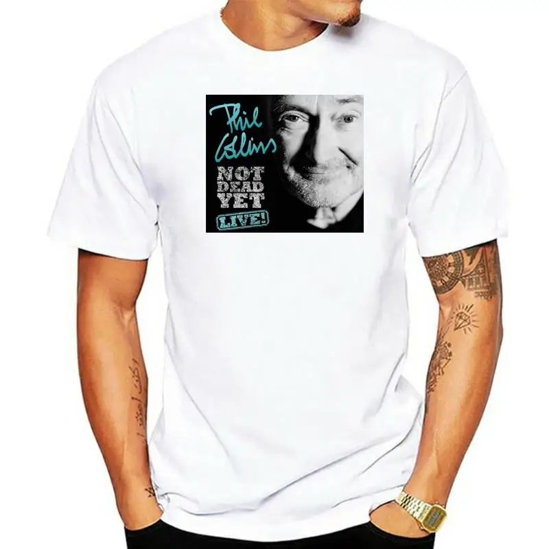 Phil Collins Tour 2022 Mens Black T-Shirt Size S-M-L-XL-XXL