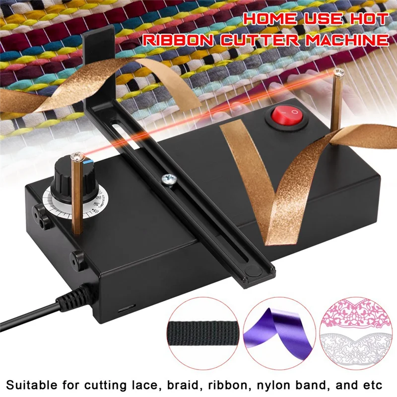 

Small Hot Cutting Machine Manual Electric Heating Wire Cutting Machine Ribbon Cutter Thermal Cutter, US Plug Durable Easy To Use