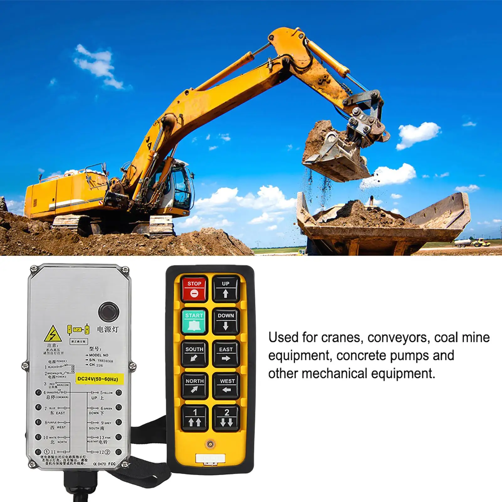 Waterproof Acid Resistant Industrial Double Handle Remote Controller for Electric Hoist Crane   Aliexpress