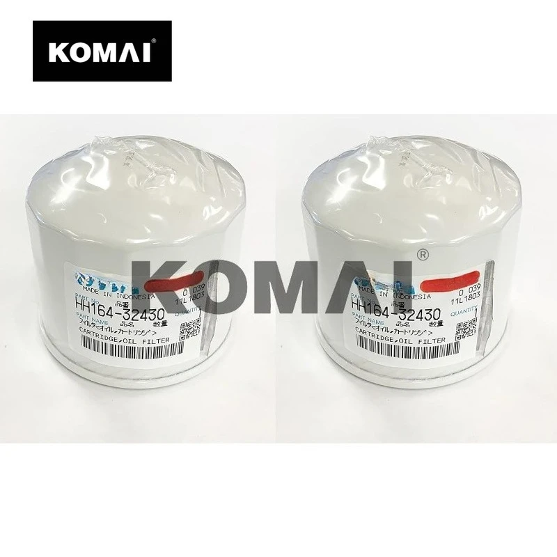 

KOMAI (2) Genuine OEM Kubota Diesel Engine Oil Filter HH164-32430