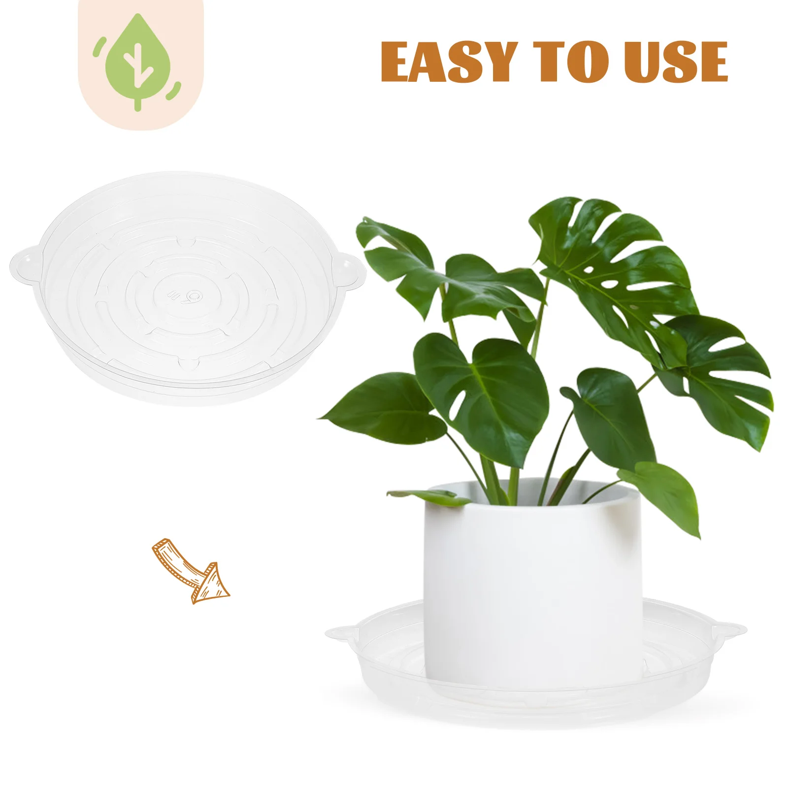 

10pcs Round Plant Pot Tray Plastic Saucer For Indoor Outdoor Gardens Durable Waterproof Flowerpot Base Drainage Tray Garden