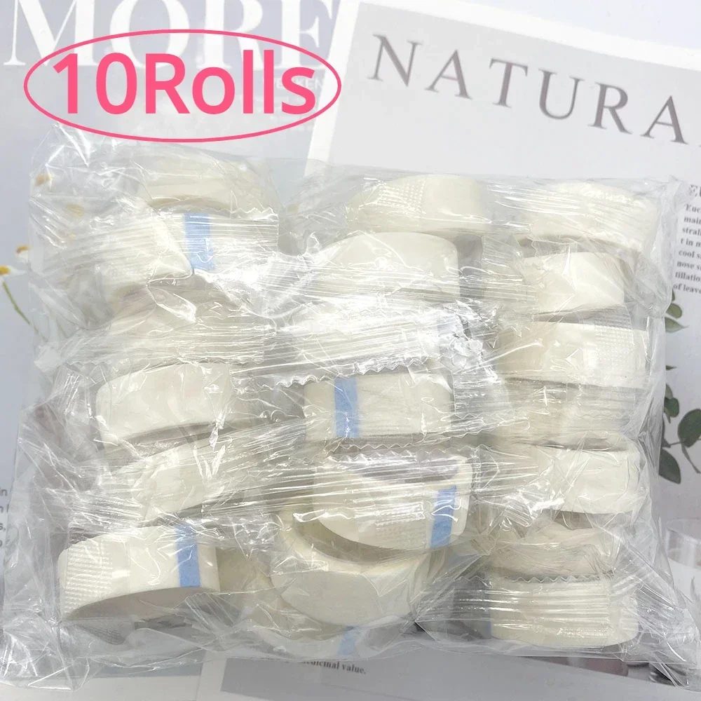 10 롤 EyelashTape 9M 속눈썹 언더 아이 익스텐션 패치 패치 통기성 다채로운 테이프 래쉬 전문 익스텐션 용품