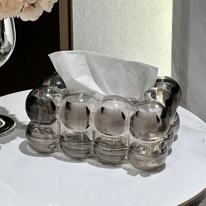 صندوق مناديل قابل للسحب من الأكريليك الشمالي للمنزل والمطبخ وطاولة الطعام وحامل مناديل شبكية فنية لتزيين المنزل الداخلي. #6