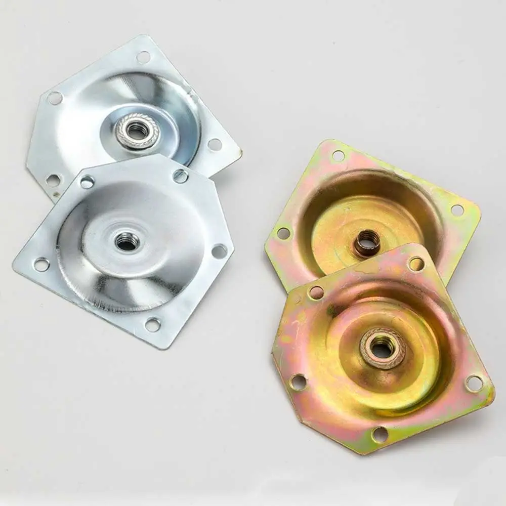Hardware Connecting Sofas Table Feet Set Galvanized Iron Mounting Plates Legs Fixing Plate