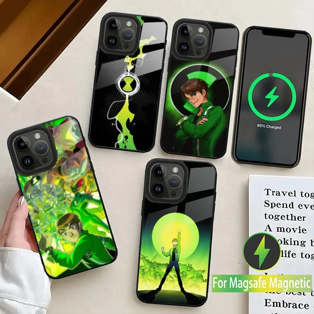 

B-Ben Cartoon 10 Phone Case For iPhone 16,15,14,13,12,11,Plus,Pro,Max Mini Magsafe Magnetic Wireless Charging