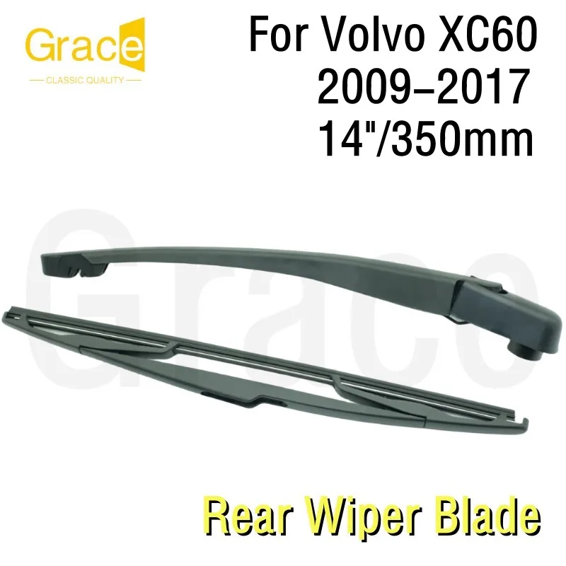 

Rear Wiper Blade For Volvo XC60 14"/350mm Car Windshield Windscreen Rubber 2009 2010 2011 2012 2013 2014 2015 2016 2017