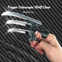 Finger Telescopic Wolf Claw Multifunctional Mechanical Finger Folding Cool Fingertip Creative Decompression Toy Christmas Gift