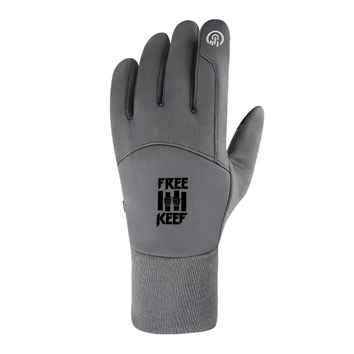 “Free Keef” Hands Classic Fleece Gloves for Cycling Hiking
