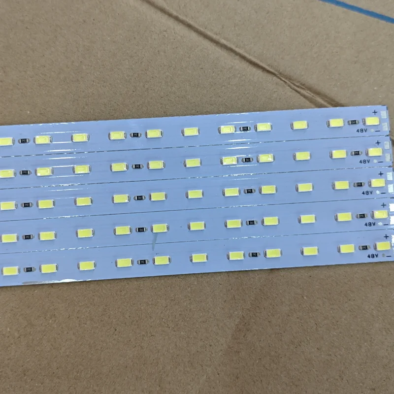 10 Buah 50Cm DC12v 24V 48V LED Strip Keras Batang Kaku 3000K Putih Alami 4000K Putih 6000K Toko Lightbox Kabinet Showcase Kabinet