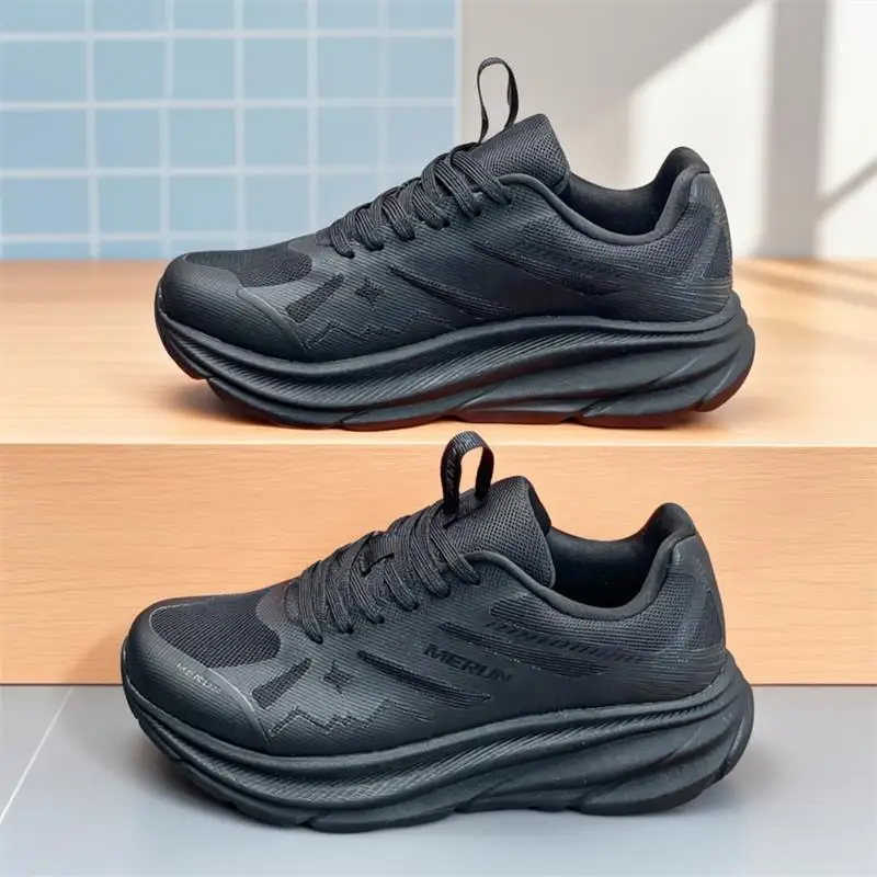 

Viral Black Samurai Dad Shoes, Elevated Thick Sole Wear-Resistant Non-Slip Sneakers