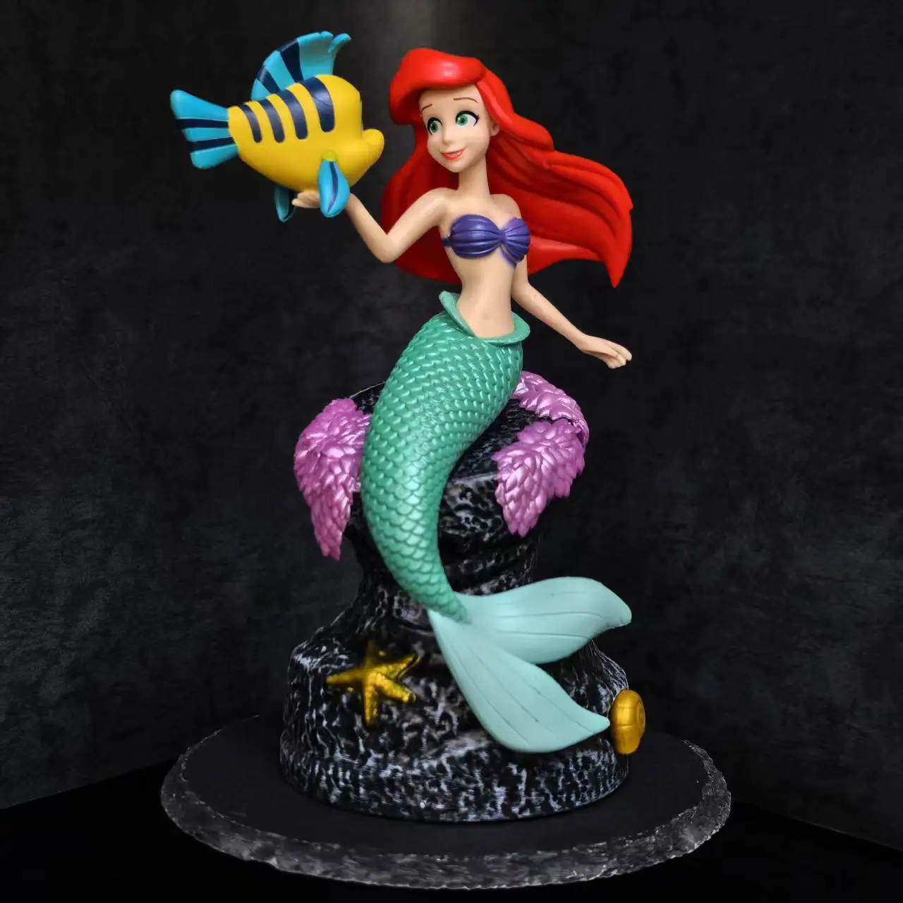 Figura de Ação da Princesa Sereia em PVC, Tema Oceano, Modelo Colecionável, Topper de Bolo, Decoração de Mesa para Casa, Ornamento para Festa de Aniversário Infantil