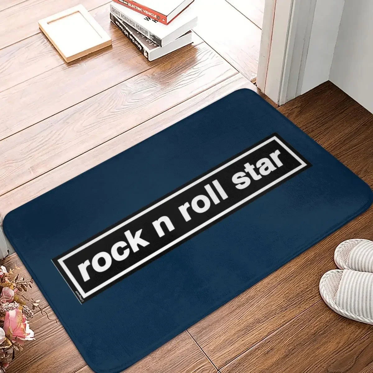 Rock N Roll Star OASIS Band Tribute Doormat Rug carpet Mat Footpad Polyester Non-slip Corridor Kitchen Bedroom balcony toilet