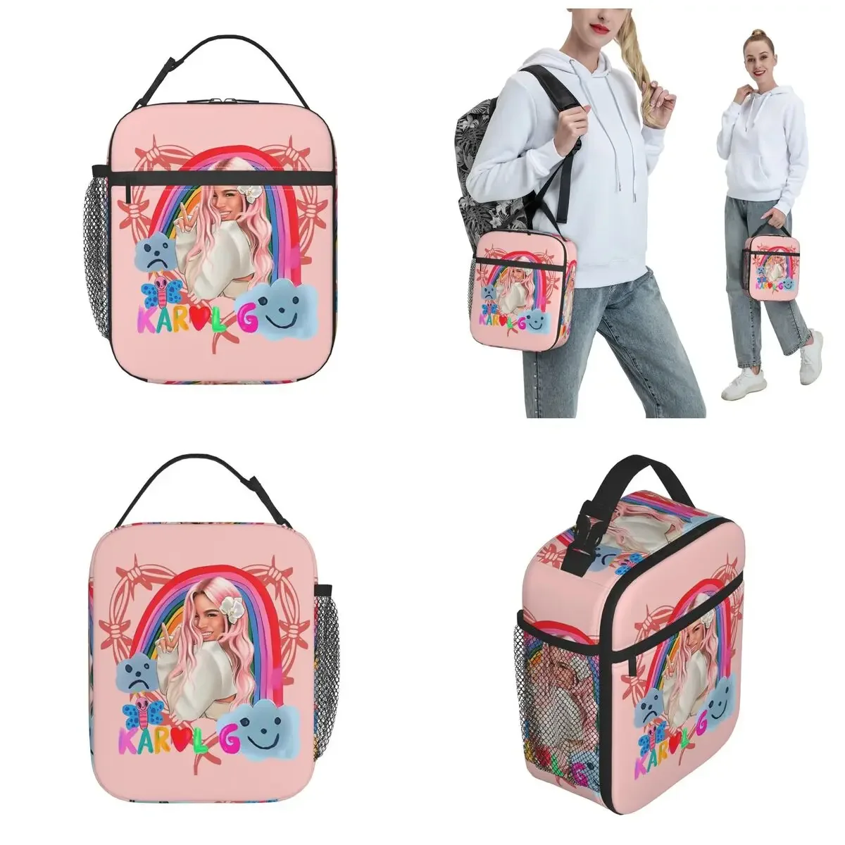 Manana Sera Bonito Karol G 2023 Thermal Insulated Lunch Bag for Office Reusable Food Bag Container Thermal Cooler Lunch Boxes