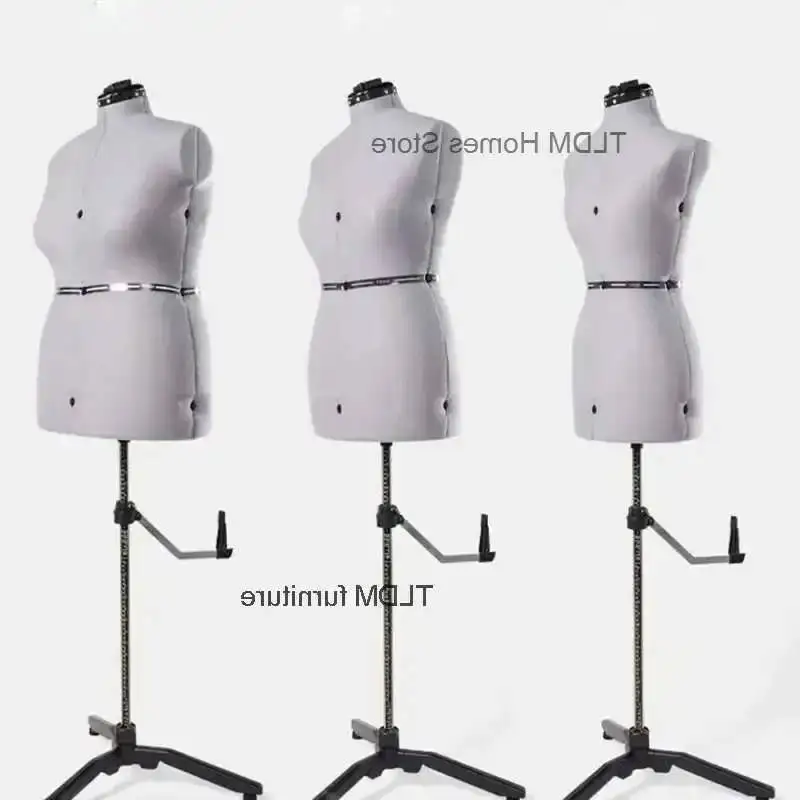 

Дизайнерский реквизит, чехол для платья, металлический регулируемый для индивидуальной ткани, одежда, бюст, подставка для шитья, женская основа для манекена, швейные принадлежности Zn