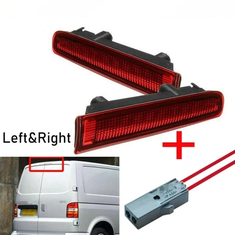 3rd High Level Brake Light Left Right Lights Signal Lamp For VW Transporter T5 T6 Barn Door SPR With Pre-Wired Connector Plug view 2