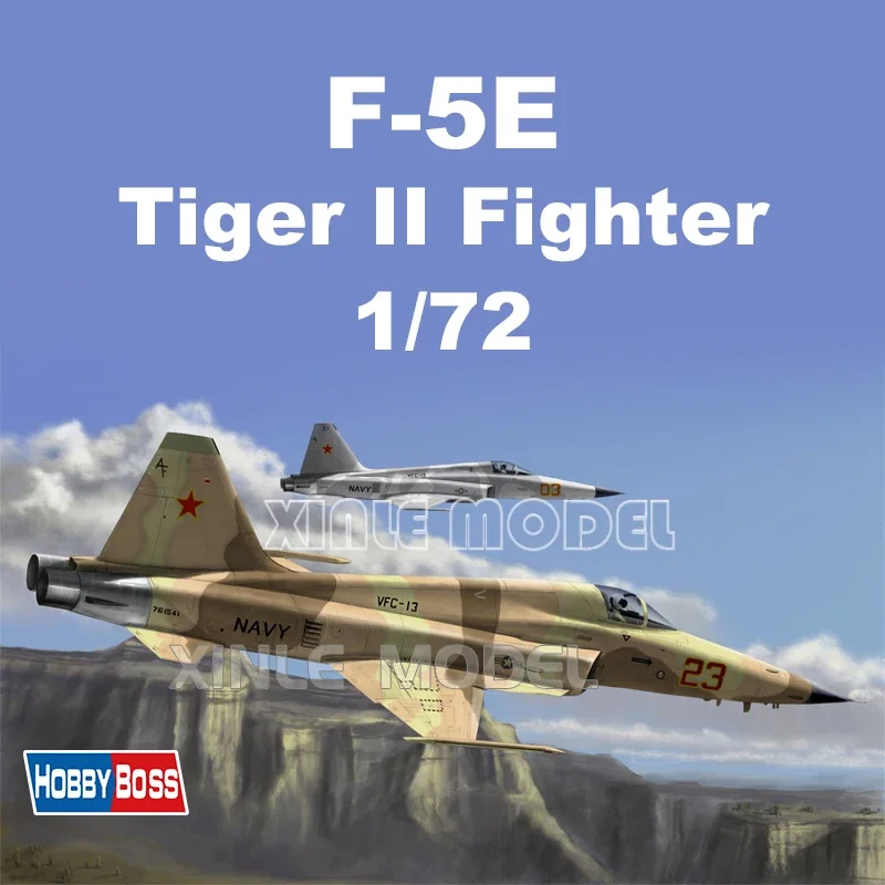 Trumpeter Kit de modelo de avión ensamblado de plástico 80207 F-5E Tiger II Fighter 1/72