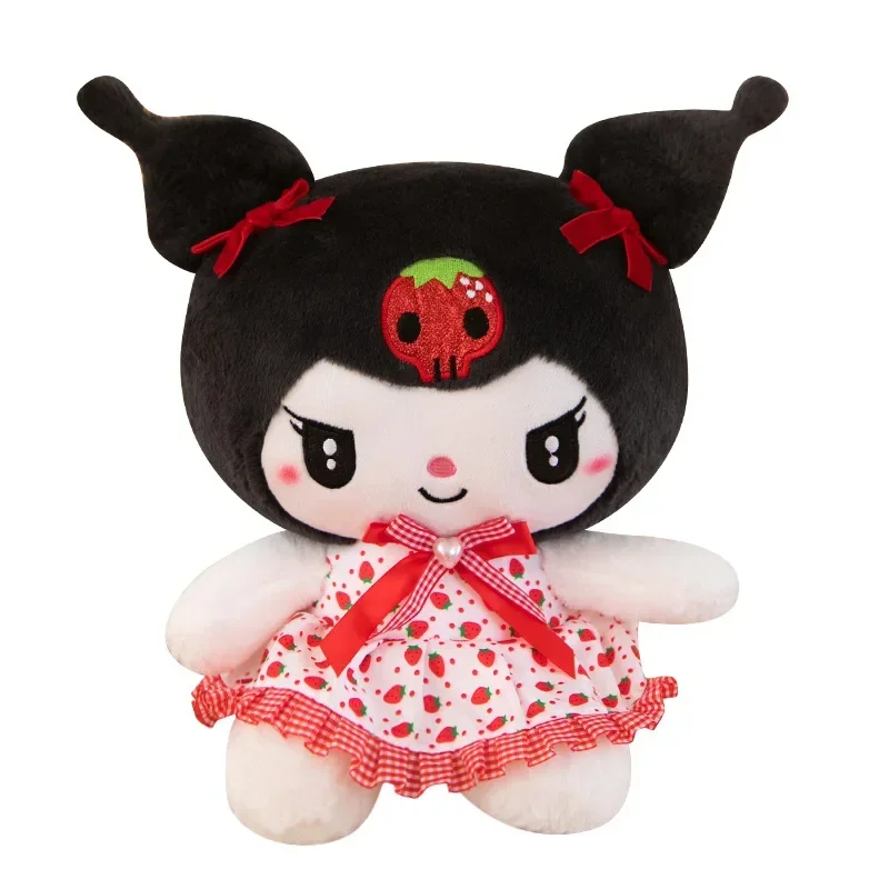 Sanrio-Falda Floral grande para niñas, Kuromi juguete de peluche, My Melody Doll, Hello Kitty, Animal de peluche, regalo de Navidad, 50cm