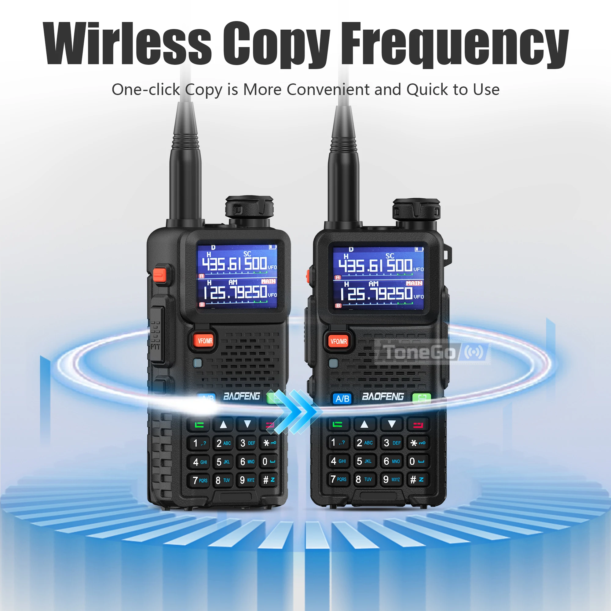 Baofeng UV-5RM Walkie Talkie 5RM 10W Multi-Band Wirless Copy Frequency Type-C Charger High Power NOAA  AM FM Ham Two Way Radios