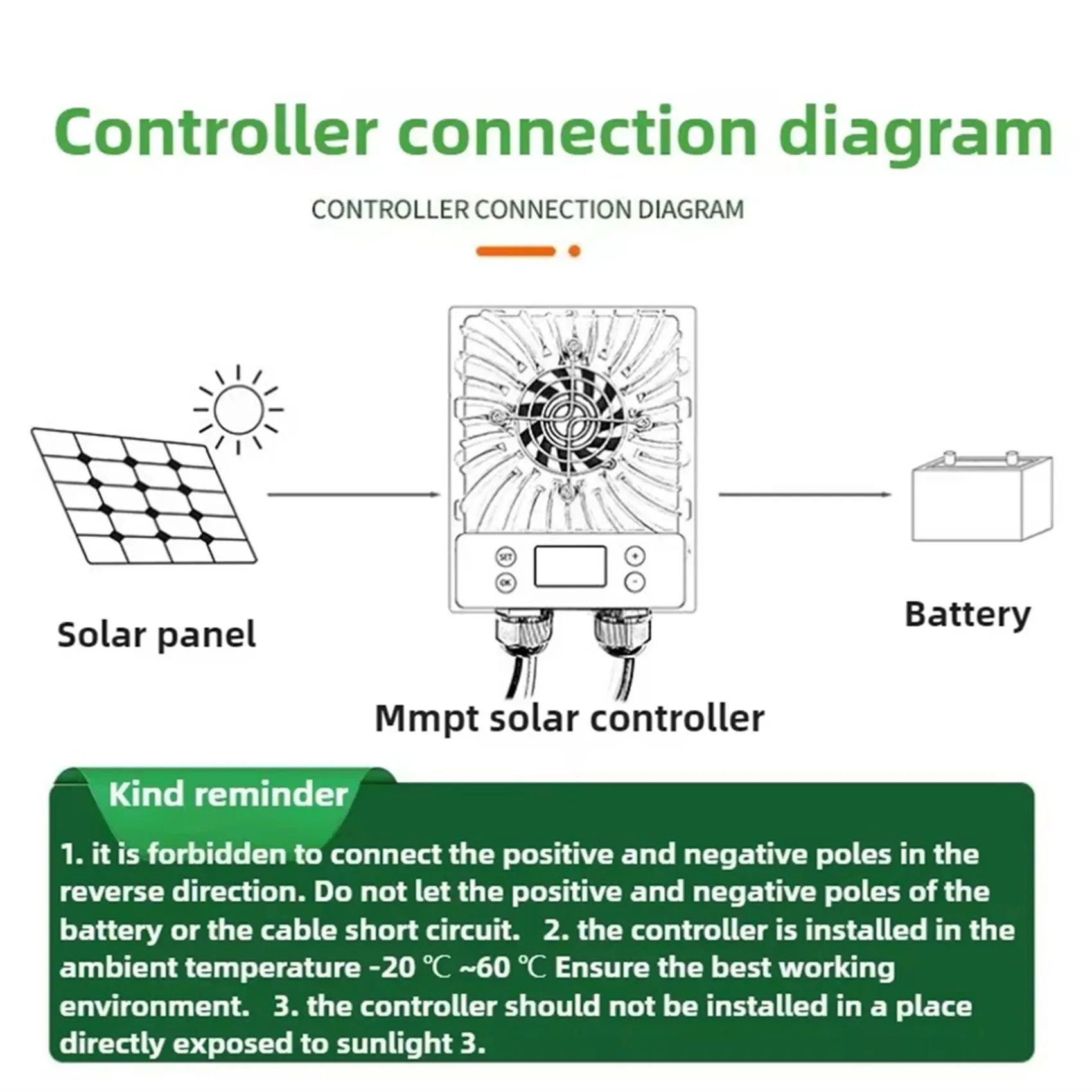 AA08-2X 600W Step-Down MPPT Solar Charging Controller 10-30V/17-85V Output Solar Intelligent Temperature