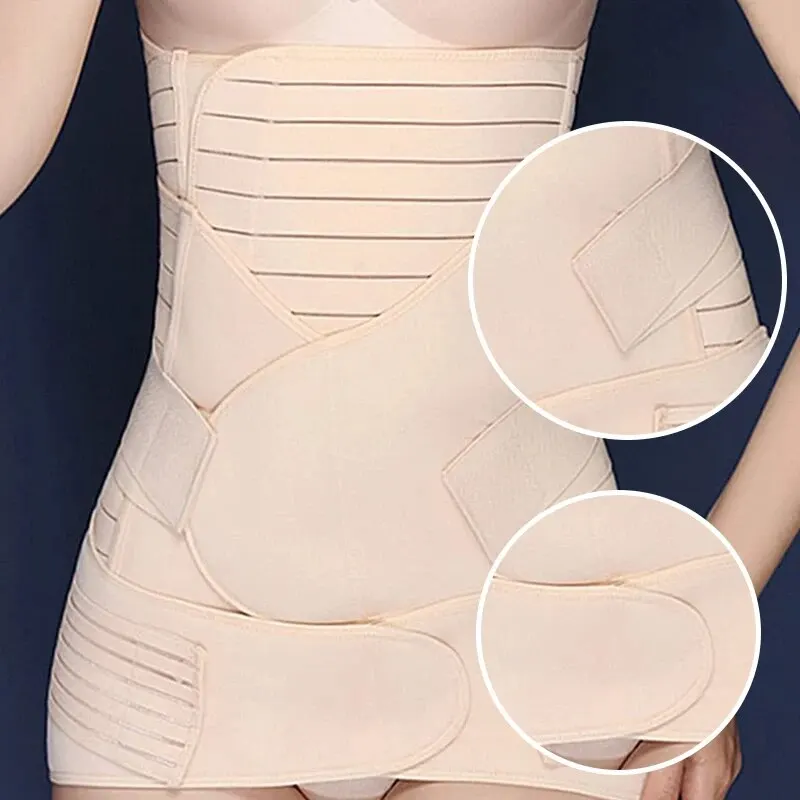 Sexy Bodyshaper Women Shapwear Control Slimming Female Breathablehigh Waist Gastric Girdle Tummy Tuck Pelvic Girdle 3-In-1 Belt