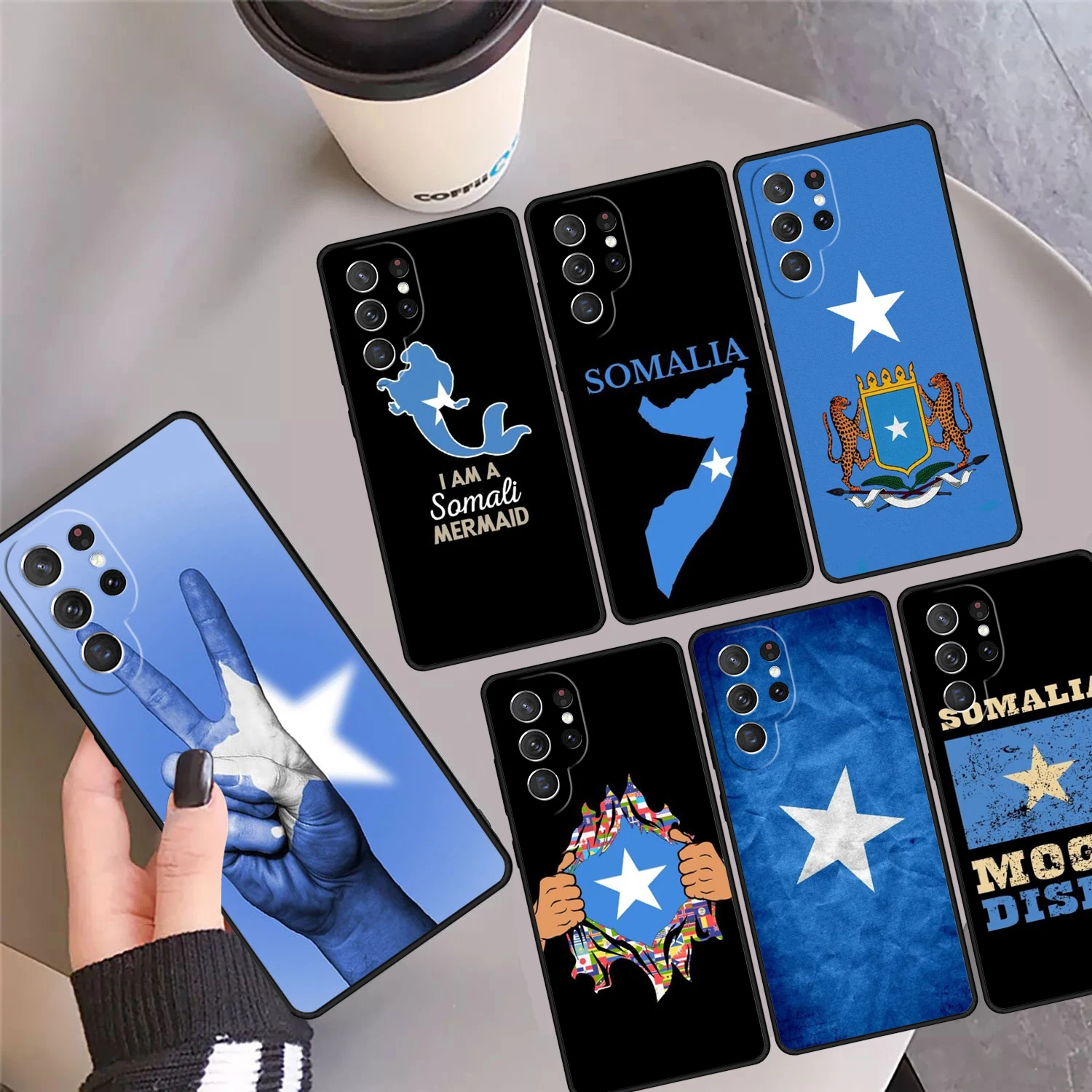 

Чехол для телефона с национальным флагом Сомали для Samsung Galaxy S24 S25 Ultra 23 S22 Plus S21 FE S20 Note 10 Pro 20