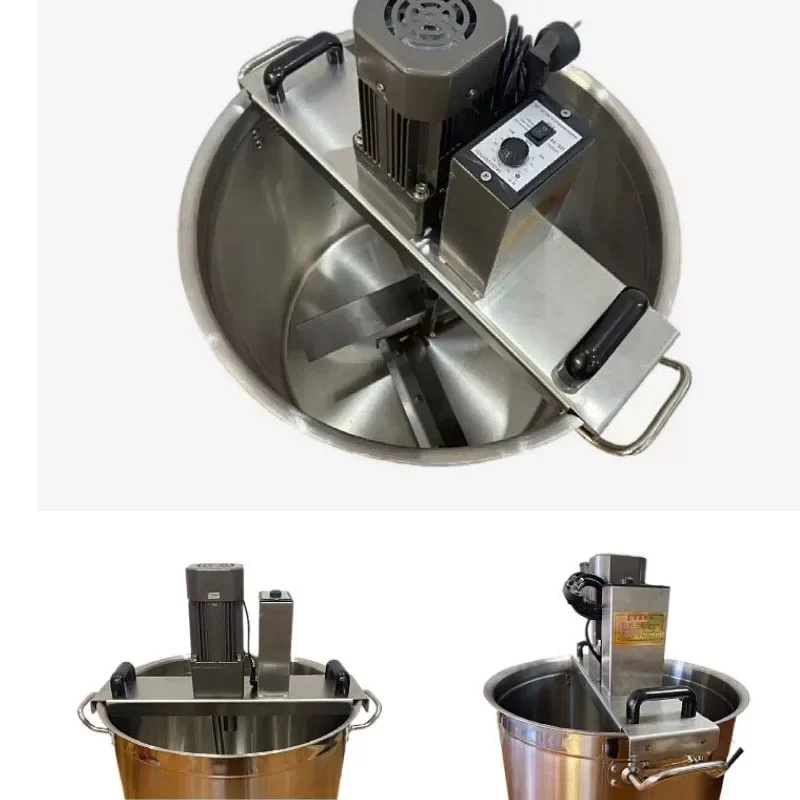 Commercial Automatic Stainless Steel Sauce Mixer Variable Speed Electric Chili Paste Hot Pot Base Stirring Machine