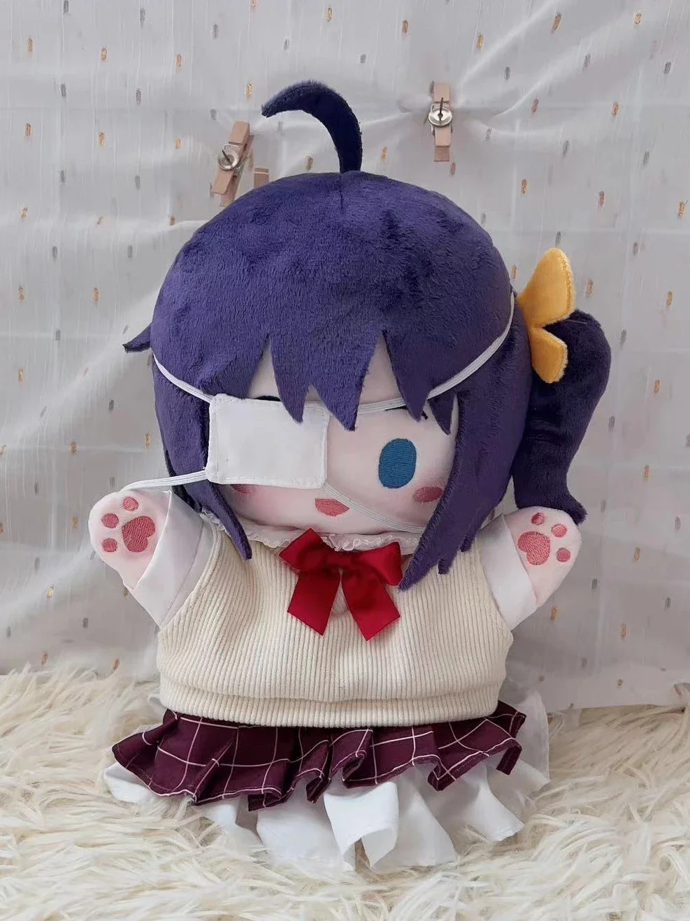25cm Anime Pacynki Lalki Love Chunibyo Other Delusions Takanashi Rikka Kawaii Cosplay Pluszowe Figurki Zabawki Prezenty Dla Przyjaciół