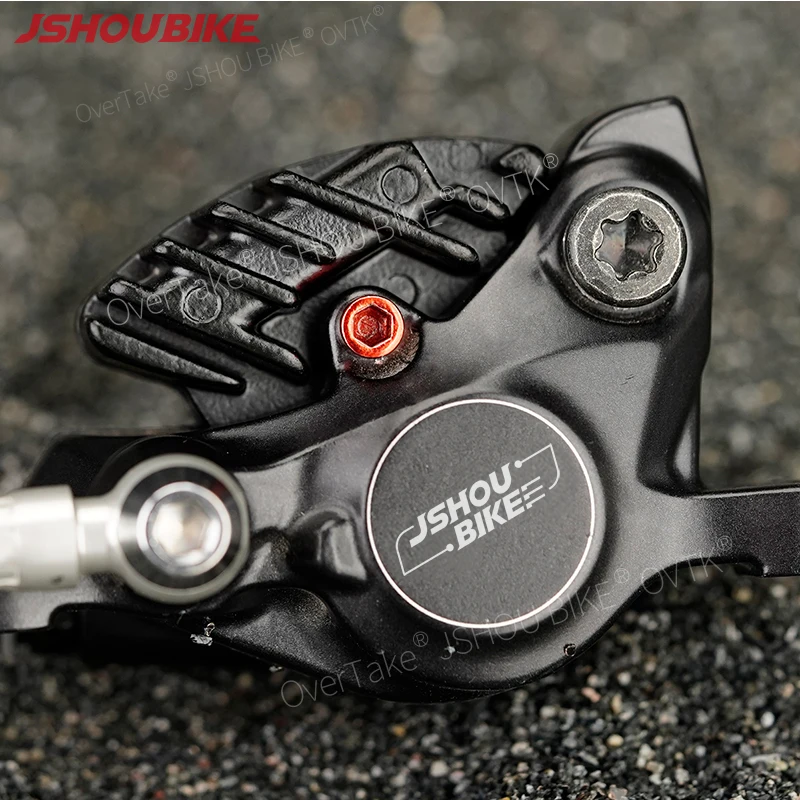JSHOUBIKE MTB 4-Piston Hydraulic Brake Pads Aluminum Resin Semimetal FOR Shimano M6100m8100NUTT SRAM Heat Dissipation