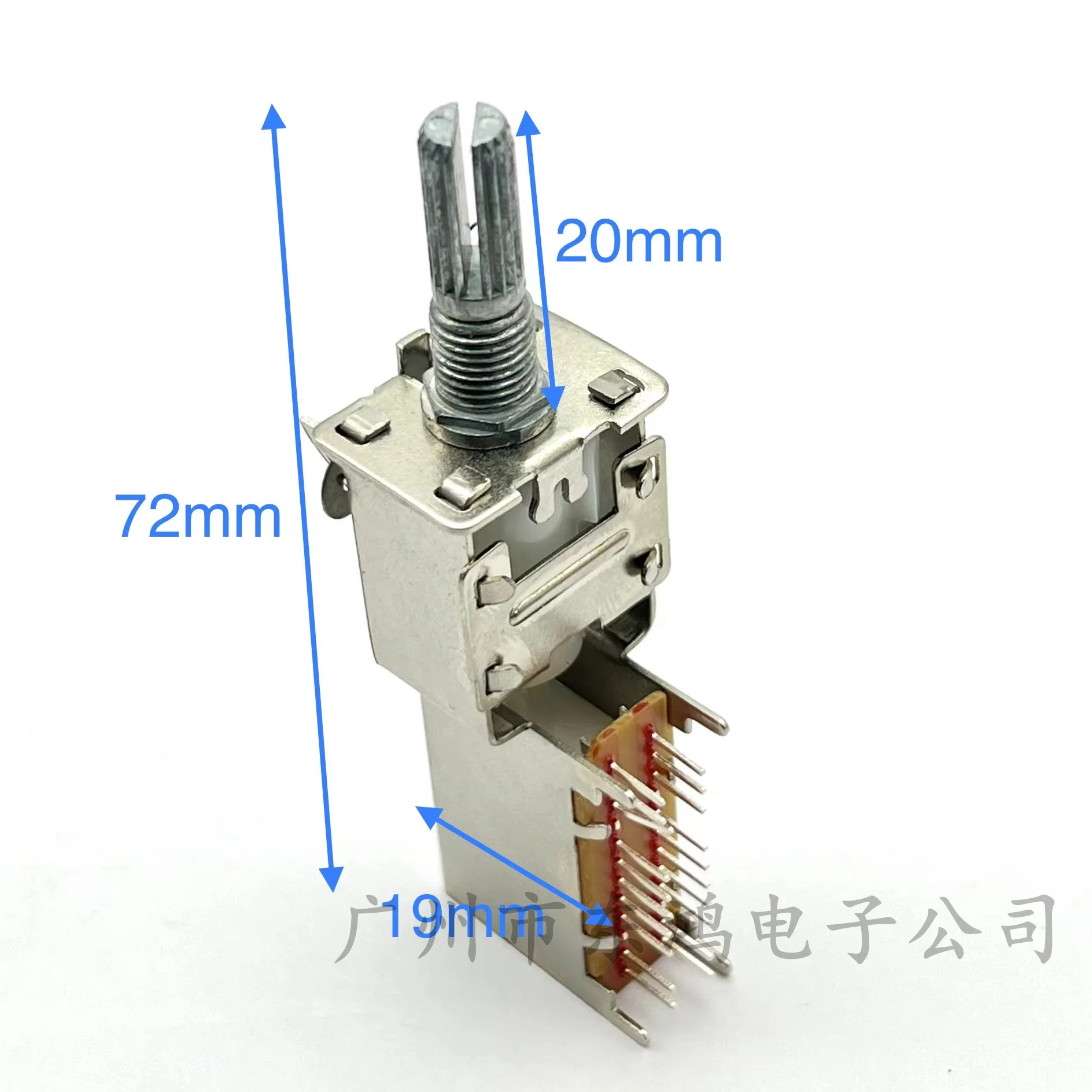1 pcs. signal input switch of the old audio rear amplifier, 4 audio bands, 4 poles, 4 gears, 20 feet