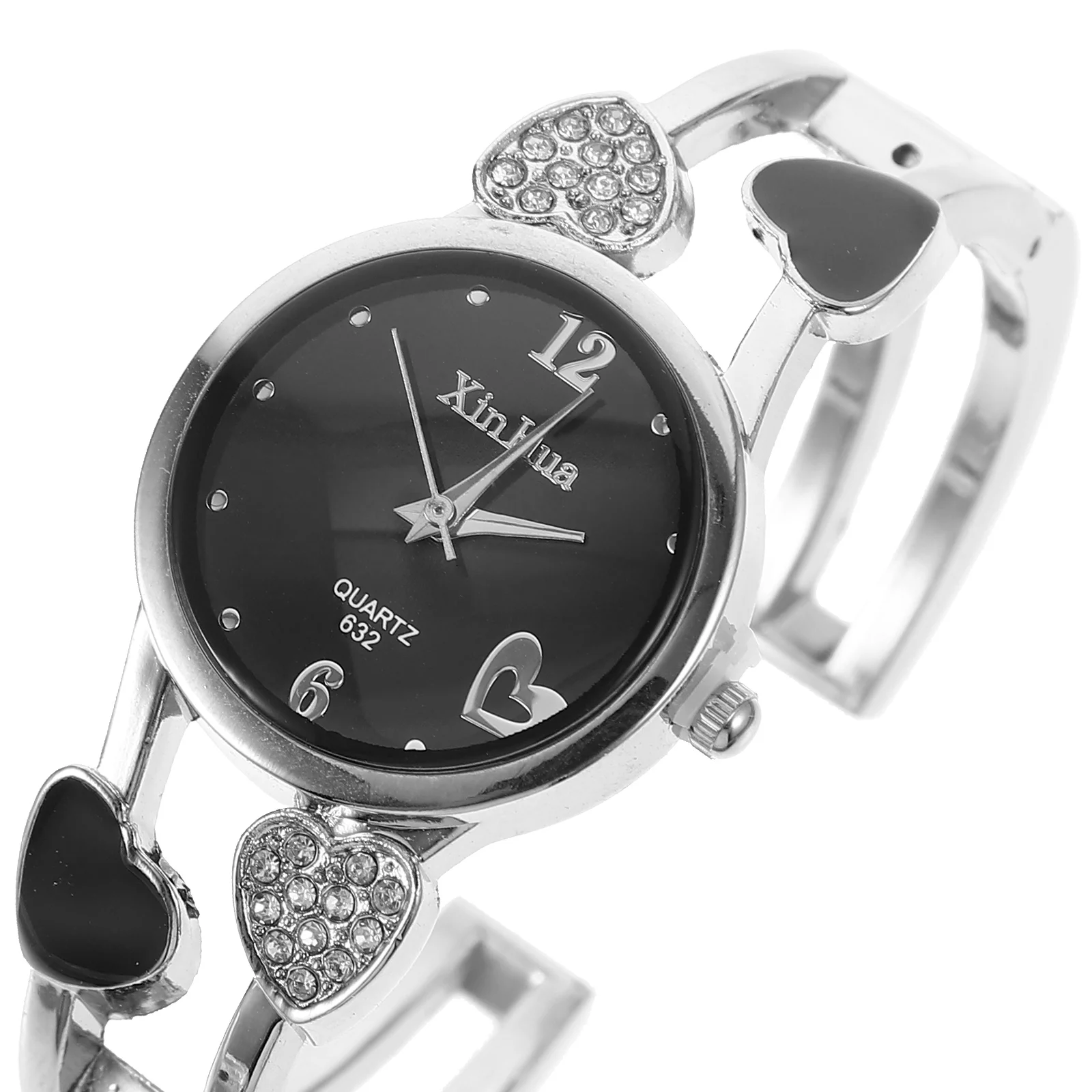 Reloj de pulsera de diamantes con estilo para mujer, reloj de pulsera informal de cuarzo con Clip para mujer