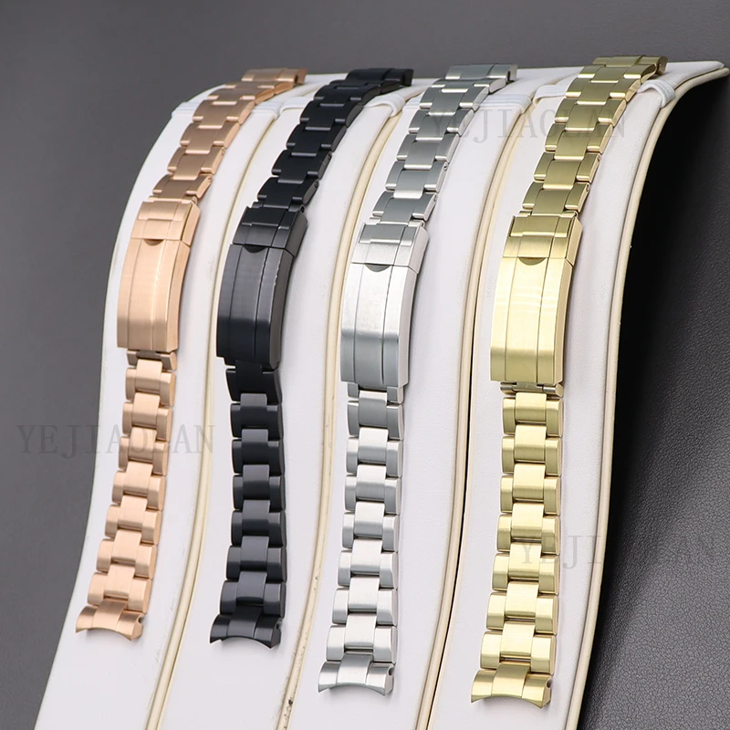 20Mm Dây Đồng Hồ Chắc Chắn 316L Đồng Hồ Nam Dây Thép Không Gỉ Dây An Toàn Gấp Khóa Phần Cho Submariner Daytona NH35 ốp Lưng